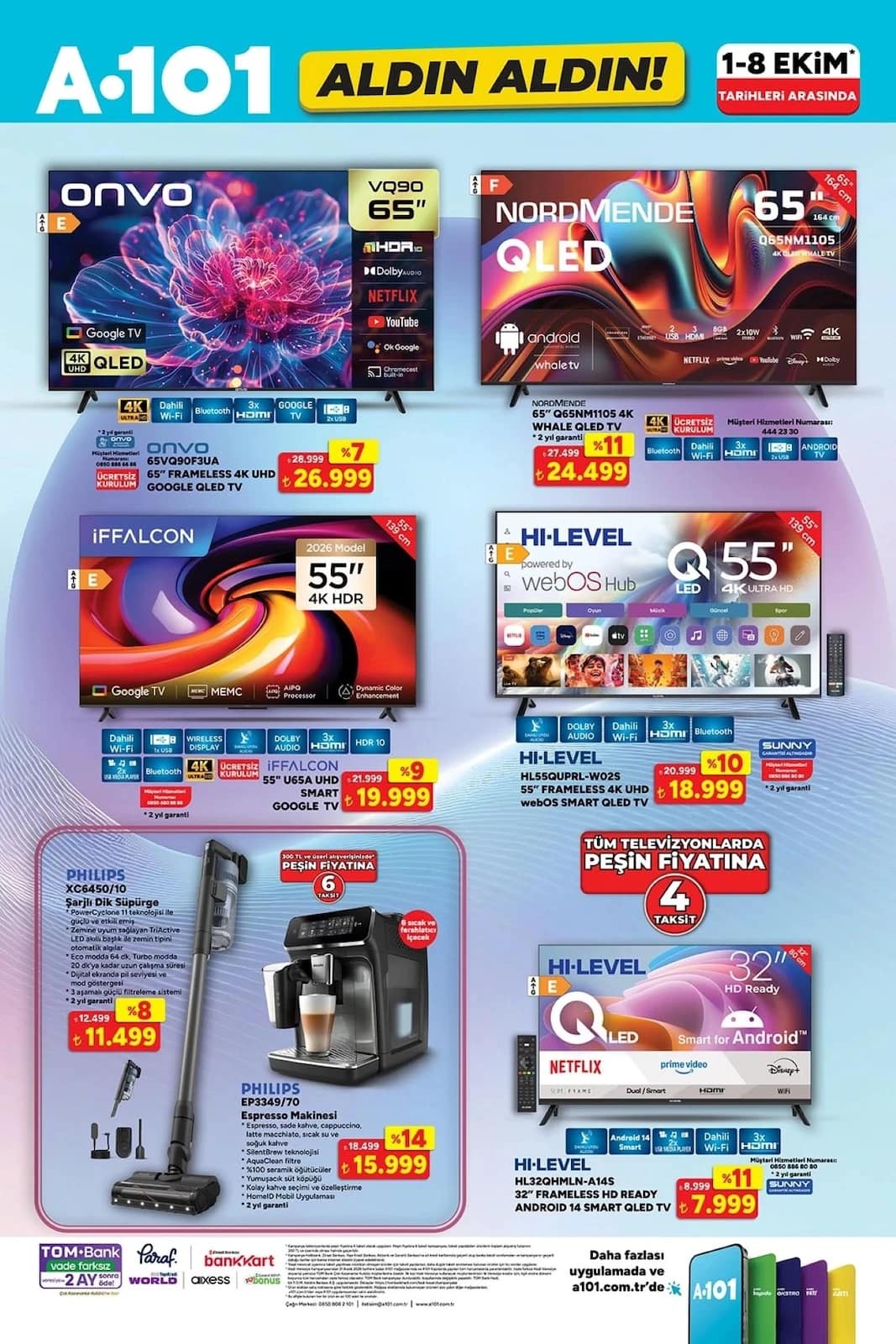 A-101 - Aldın Aldın 01 - 08 Ekim 2026
