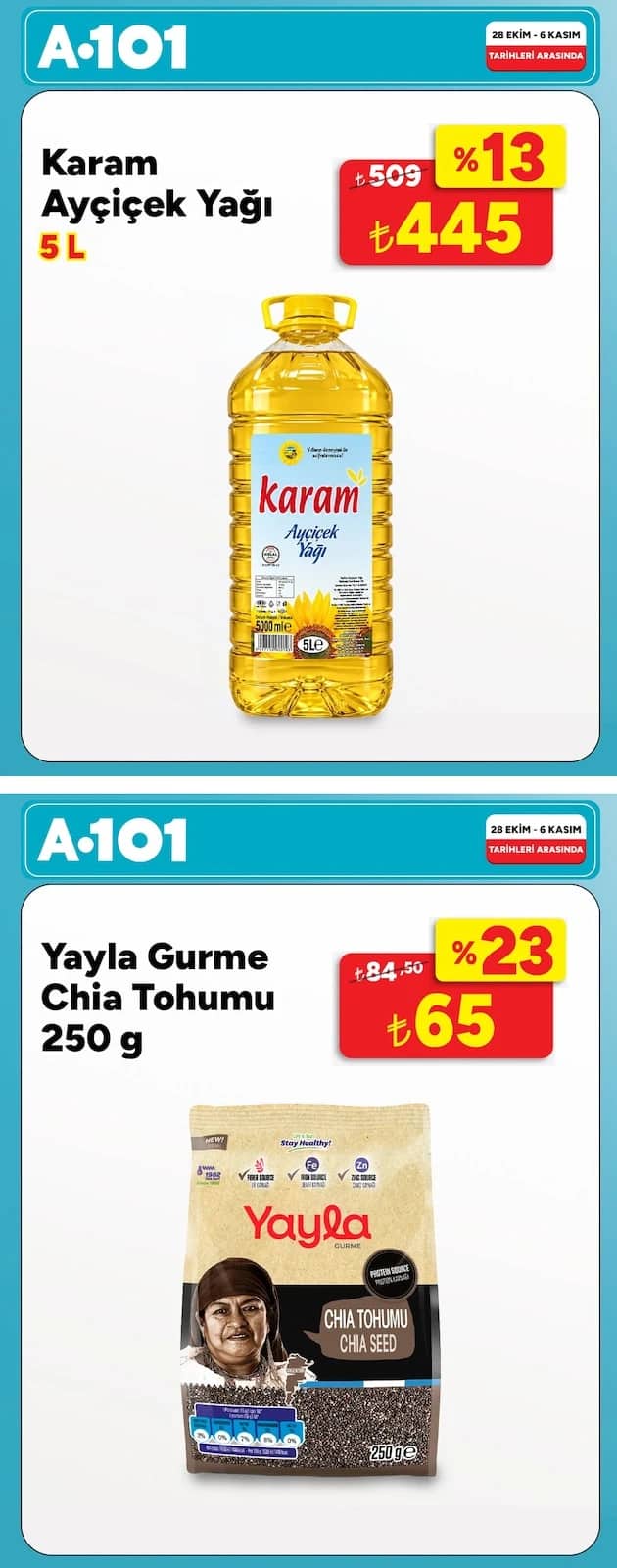 A-101 - Instagram Post'u 28 Ekim - 06 Kasım 2026