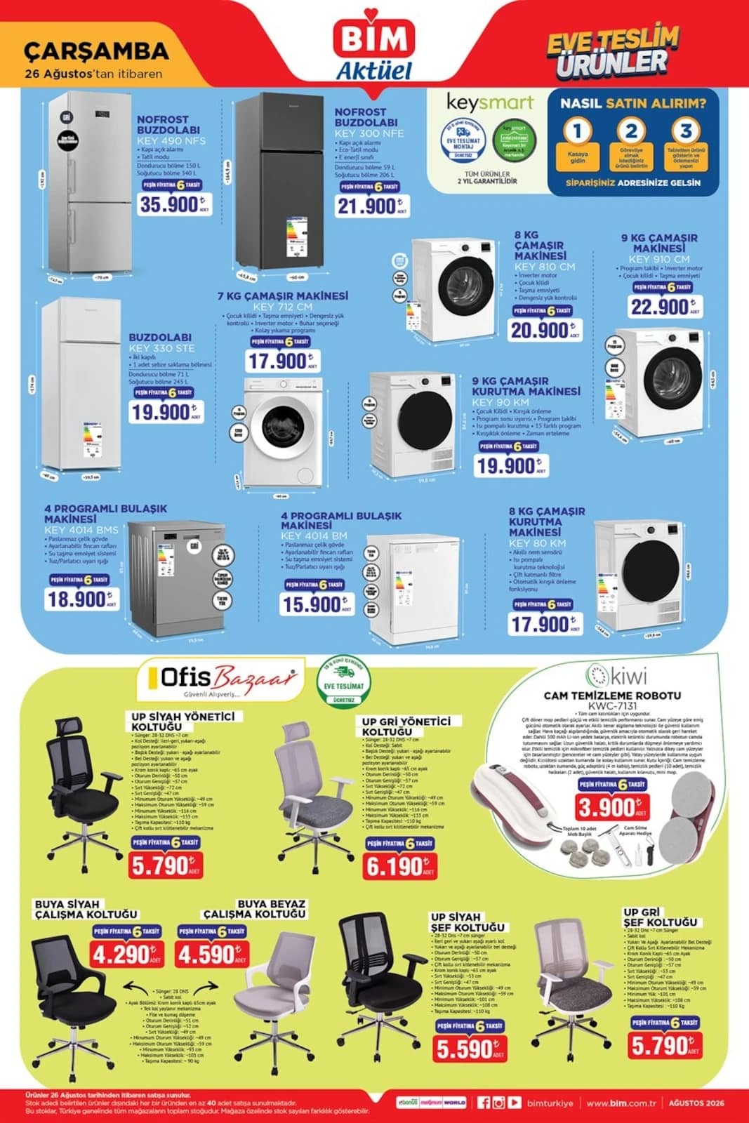 Bim - İndirim Broşürü 26 Ağustos - 01 Eylül 2026