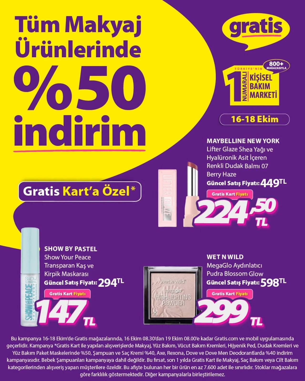 Gratis - Instagram Post'u 16 - 18 Ekim 2026