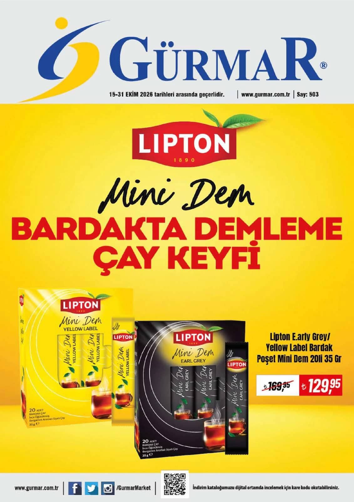 Gürmar - İndirim Broşürü 15 - 31 Ekim 2026