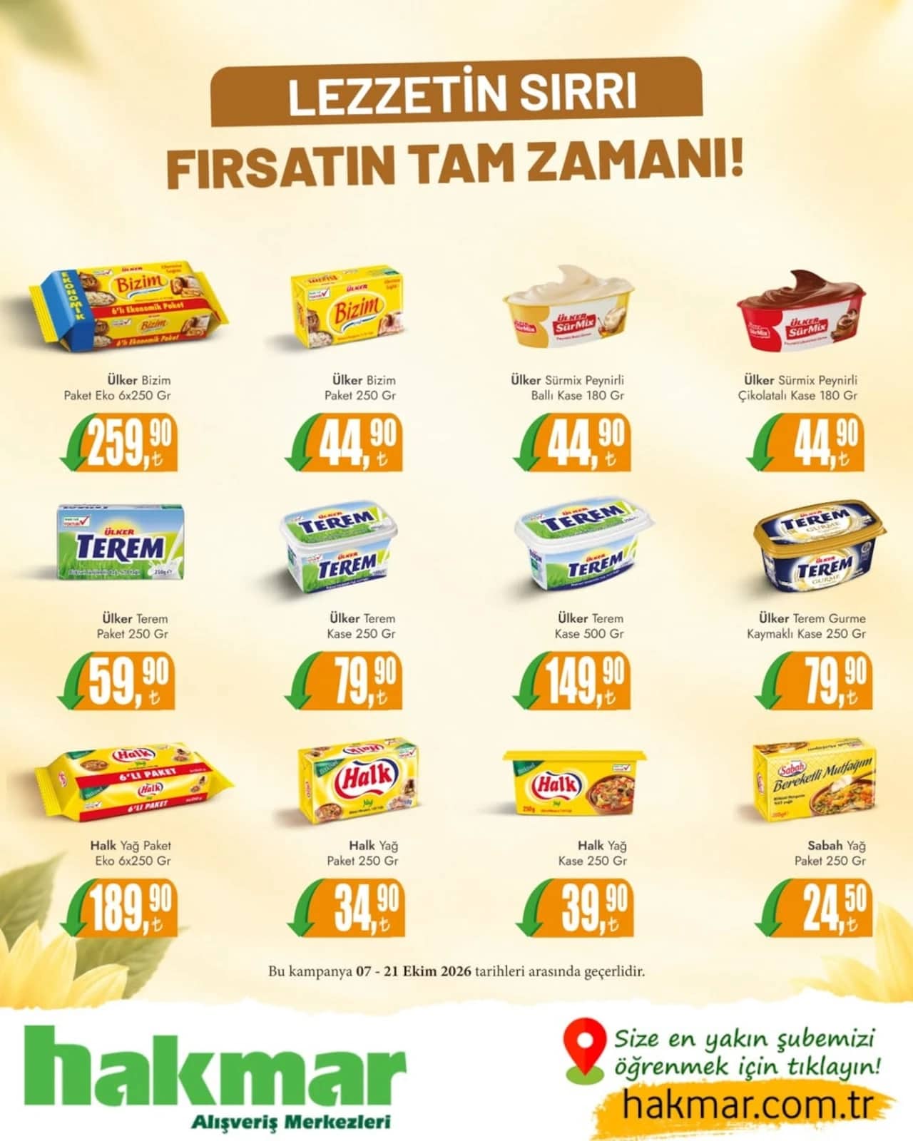 Hakmar - İndirim Broşürü 07 - 21 Ekim 2026