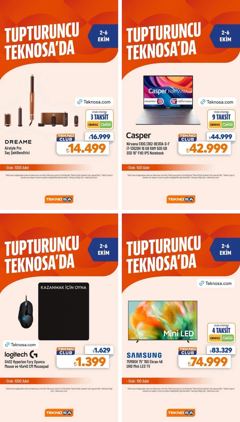 Teknosa - İndirim Broşürü 02 - 06 Ekim 2026