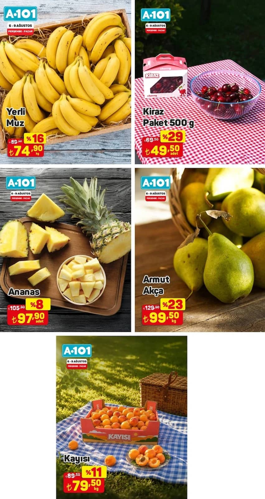 A-101 - Instagram Post'u 06 - 09 Ağustos 2026 - Sayfa 1