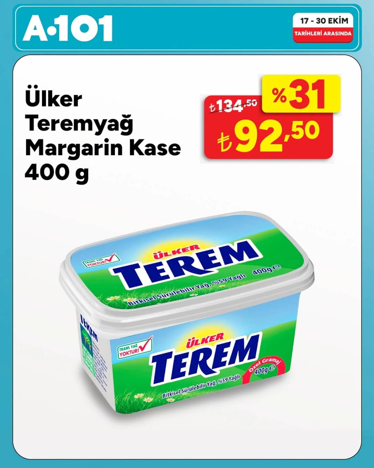 A-101 - Fırsat İndirim Broşürü 17 - 30 Ekim 2026 - Sayfa 1