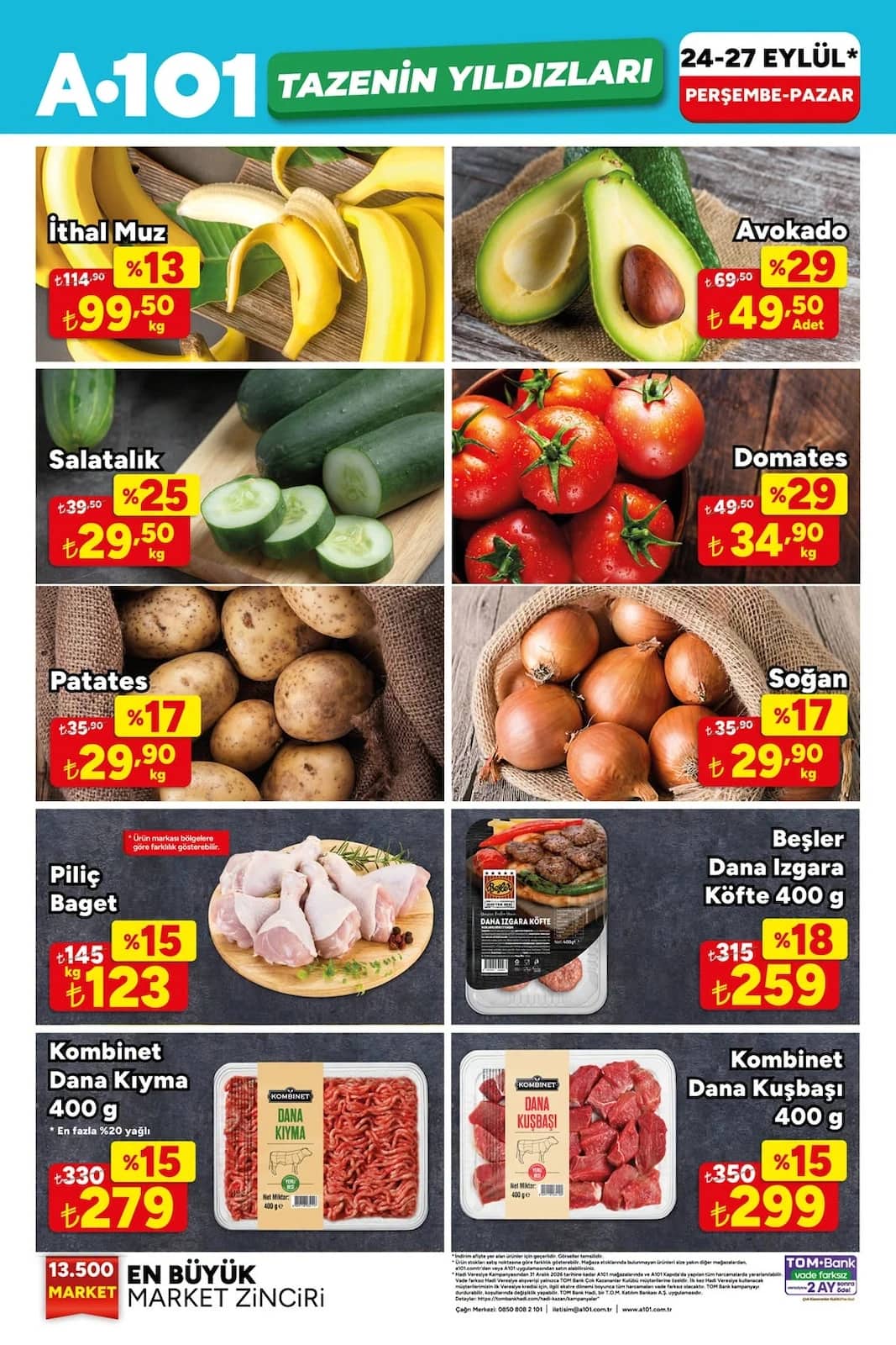 A-101 - Manav İndirim Broşürü 24 - 27 Eylül 2026 - Sayfa 1