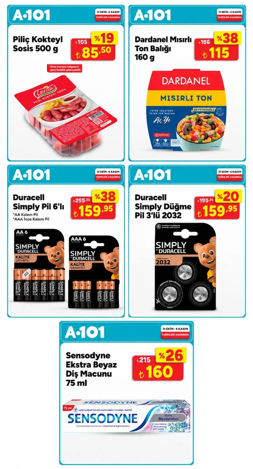 A-101 - Facebook Paylaşımı 31 Ekim - 06 Kasım 2026 - Sayfa 1