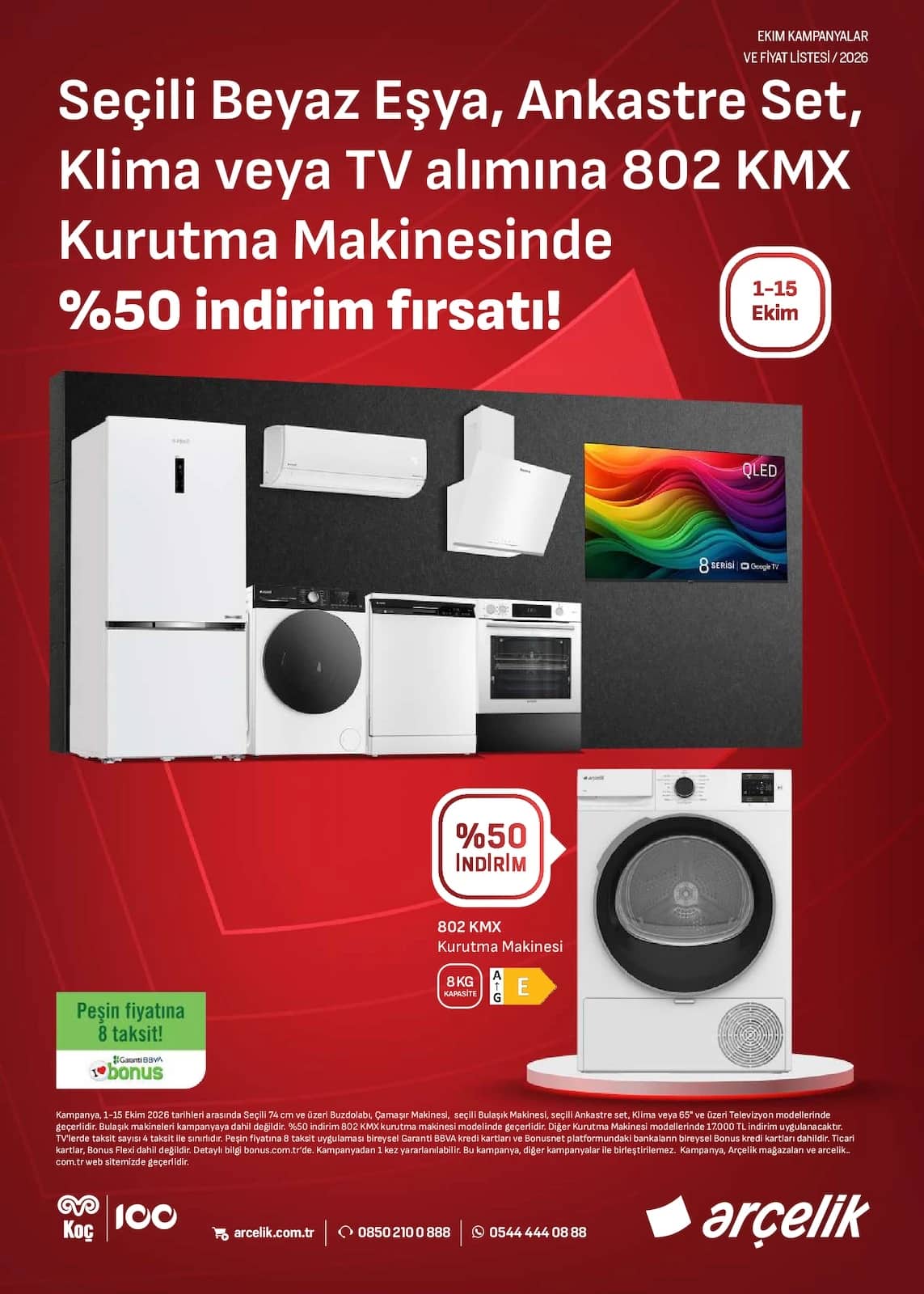 Arçelik - Kampanyalı Ürünler 01 - 15 Ekim 2026 - Sayfa 1