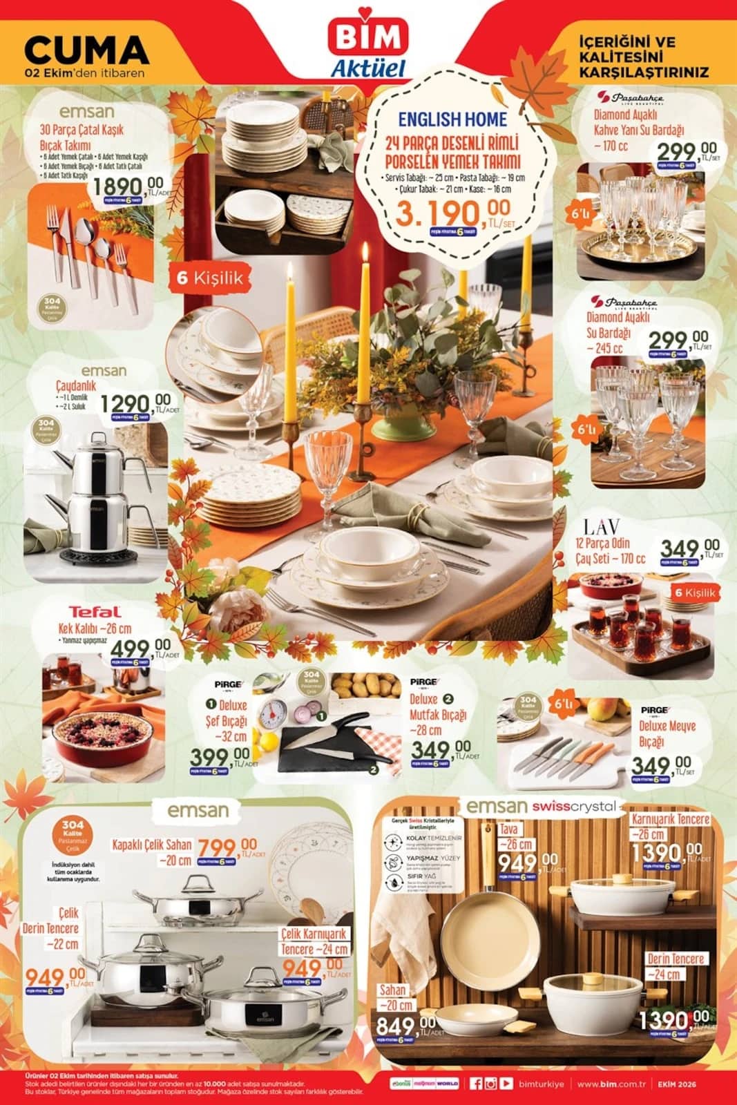 Bim - İndirim Broşürü 02 - 08 Ekim 2026 - Sayfa 1