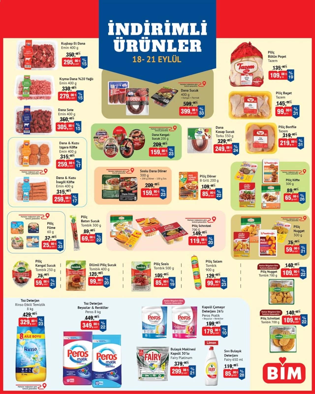 Bim - İndirimli Ürünler 18 - 21 Eylül 2026 - Sayfa 1