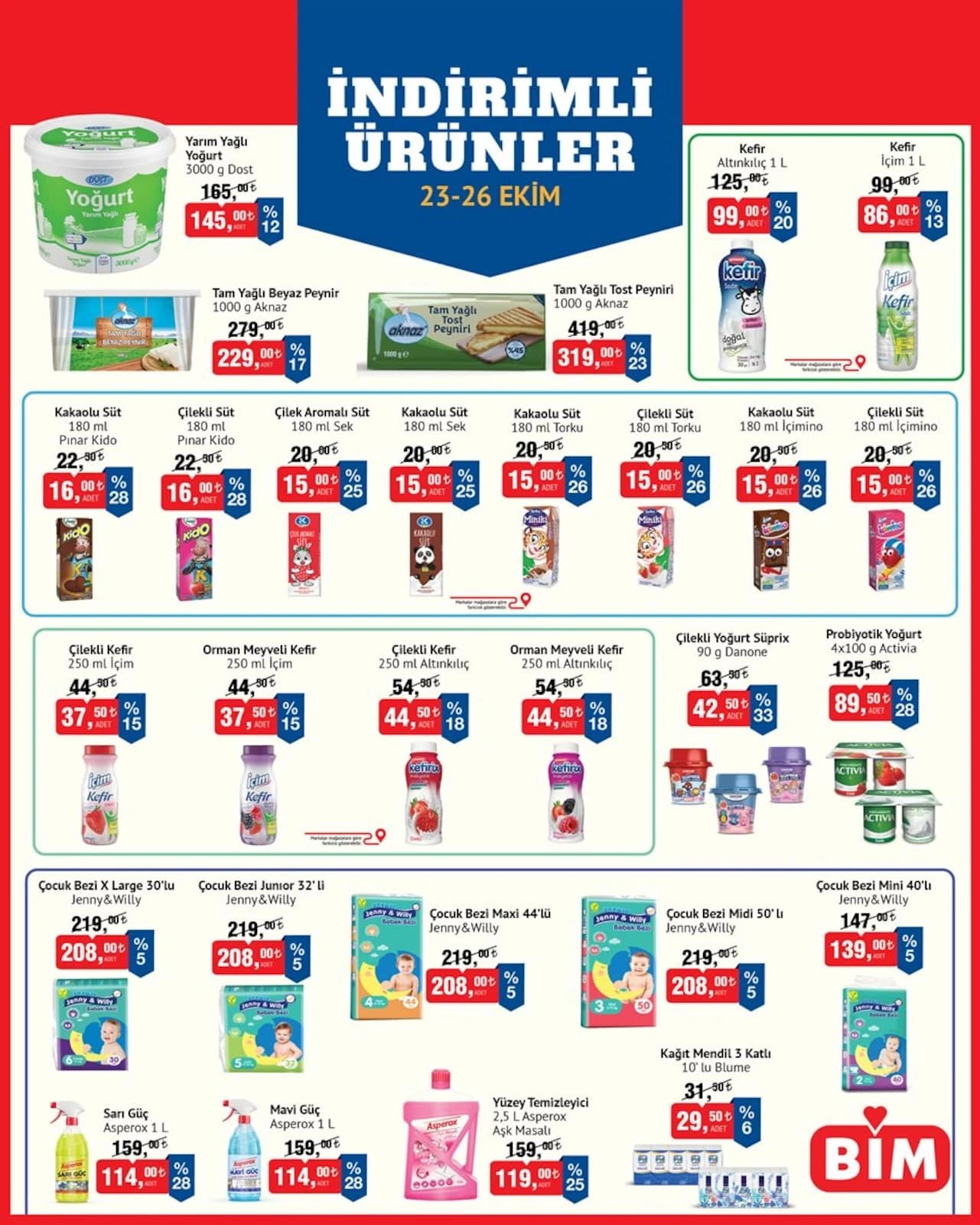 Bim - İndirimli Ürünler 23 - 26 Ekim 2026 - Sayfa 1