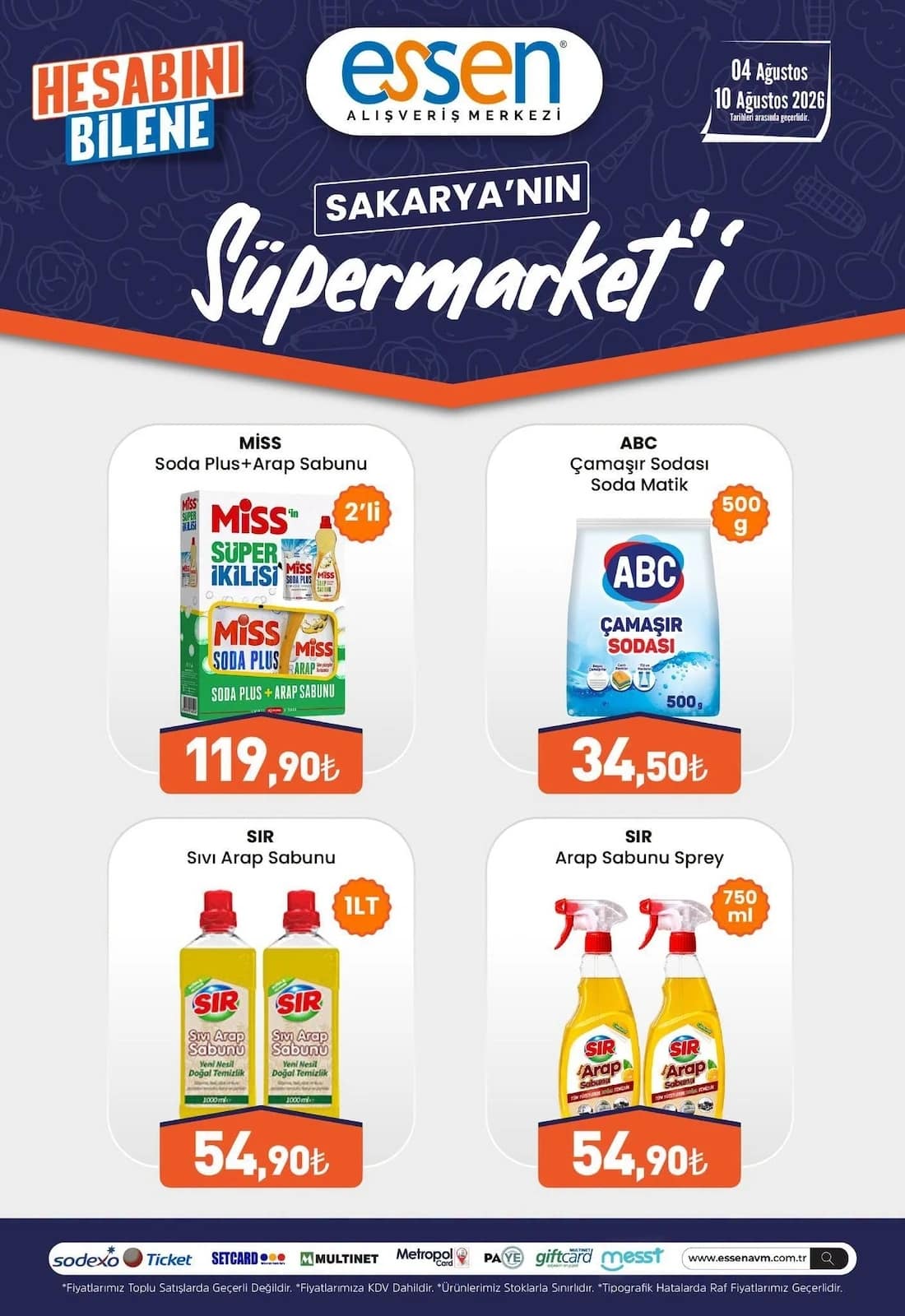 Essen - İndirim Broşürü 04 - 10 Ağustos 2026 - Sayfa 1