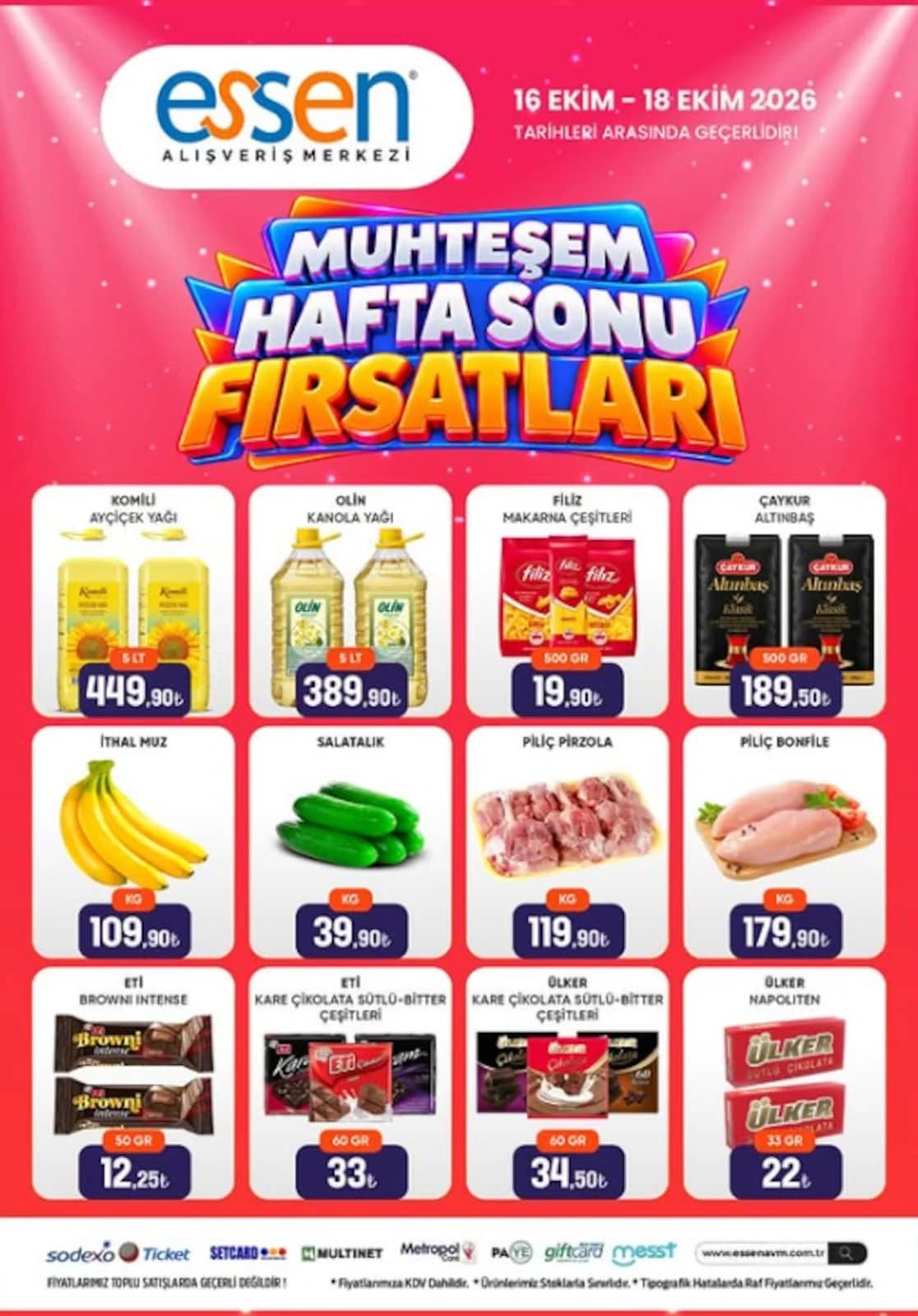 Essen - Hafta Sonu İndirim Broşürü 16 - 18 Ekim 2026 - Sayfa 1
