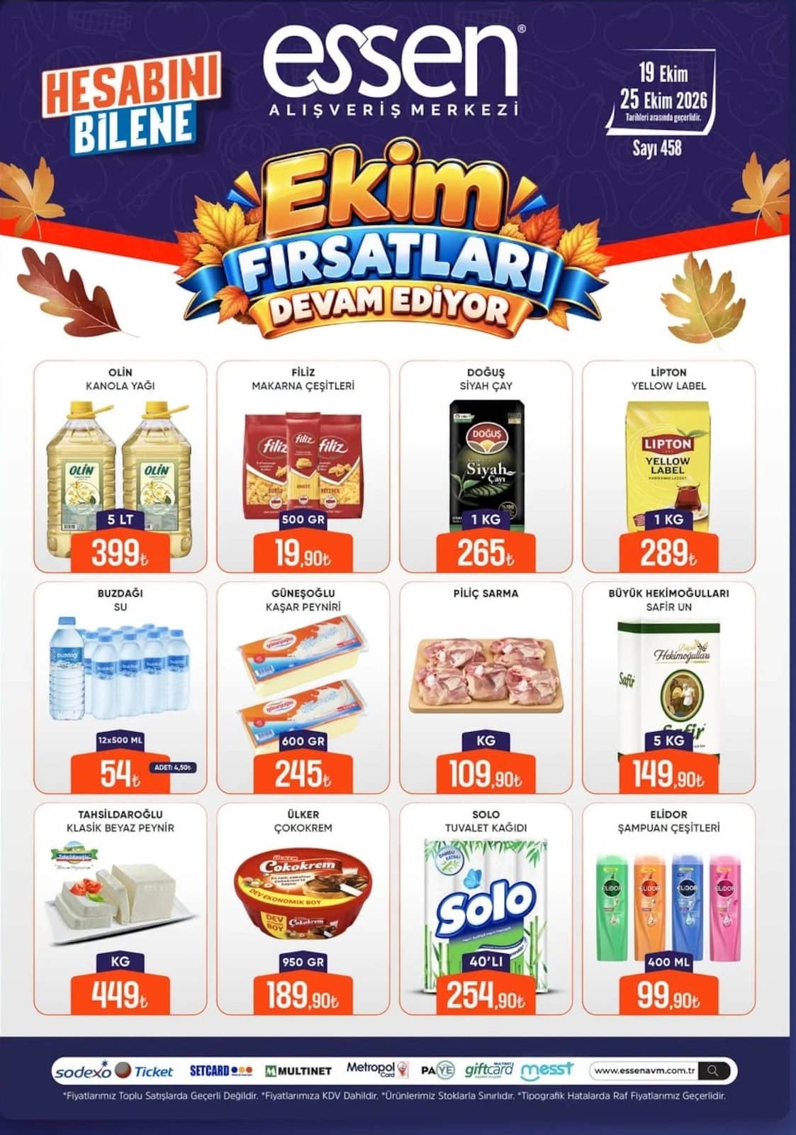 Essen - İndirim Broşürü 19 - 25 Ekim 2026 - Sayfa 1