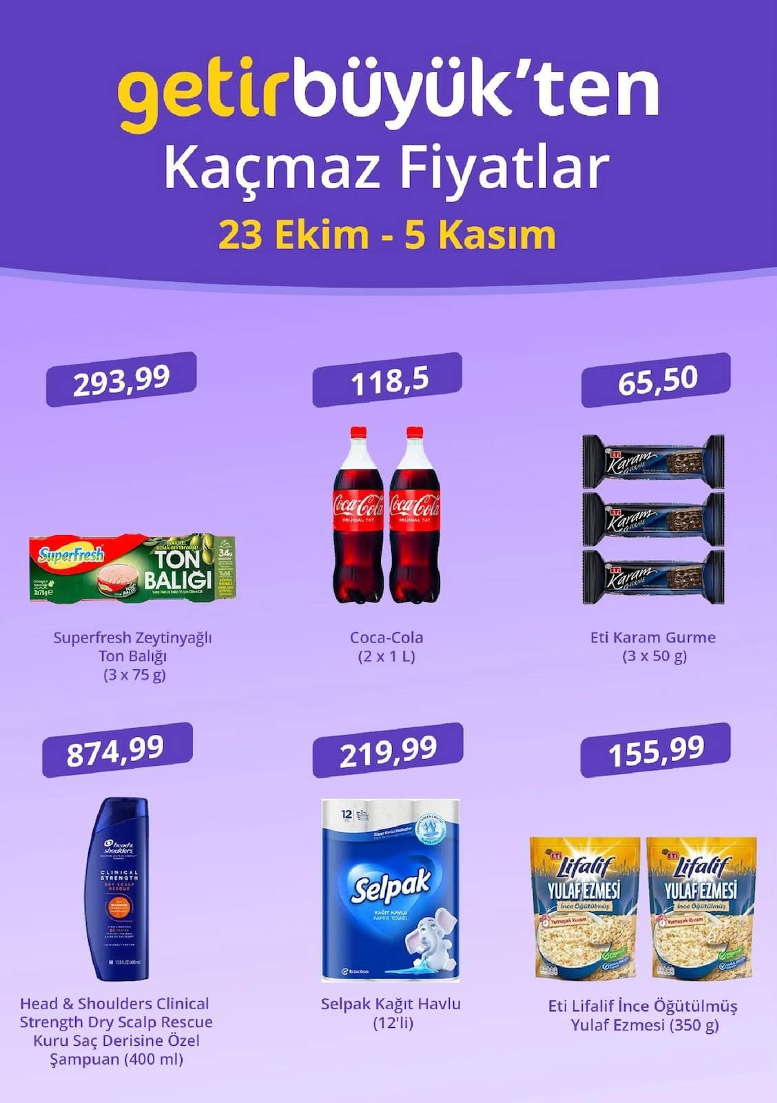 Getir - İndirim Broşürü 23 Ekim - 05 Kasım 2026 - Sayfa 1