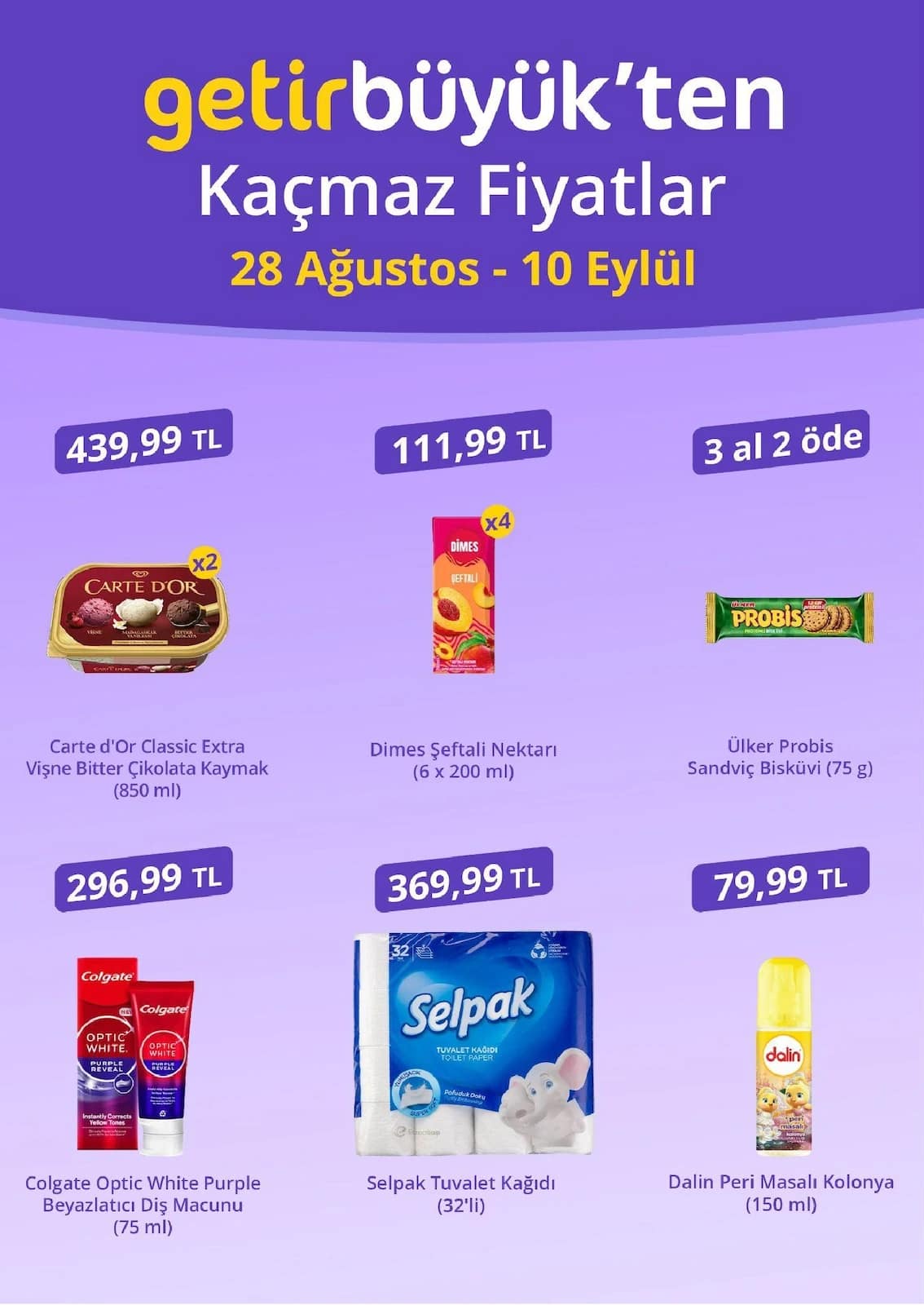 Getir - İndirim Broşürü 28 Ağustos - 10 Eylül 2026 - Sayfa 1