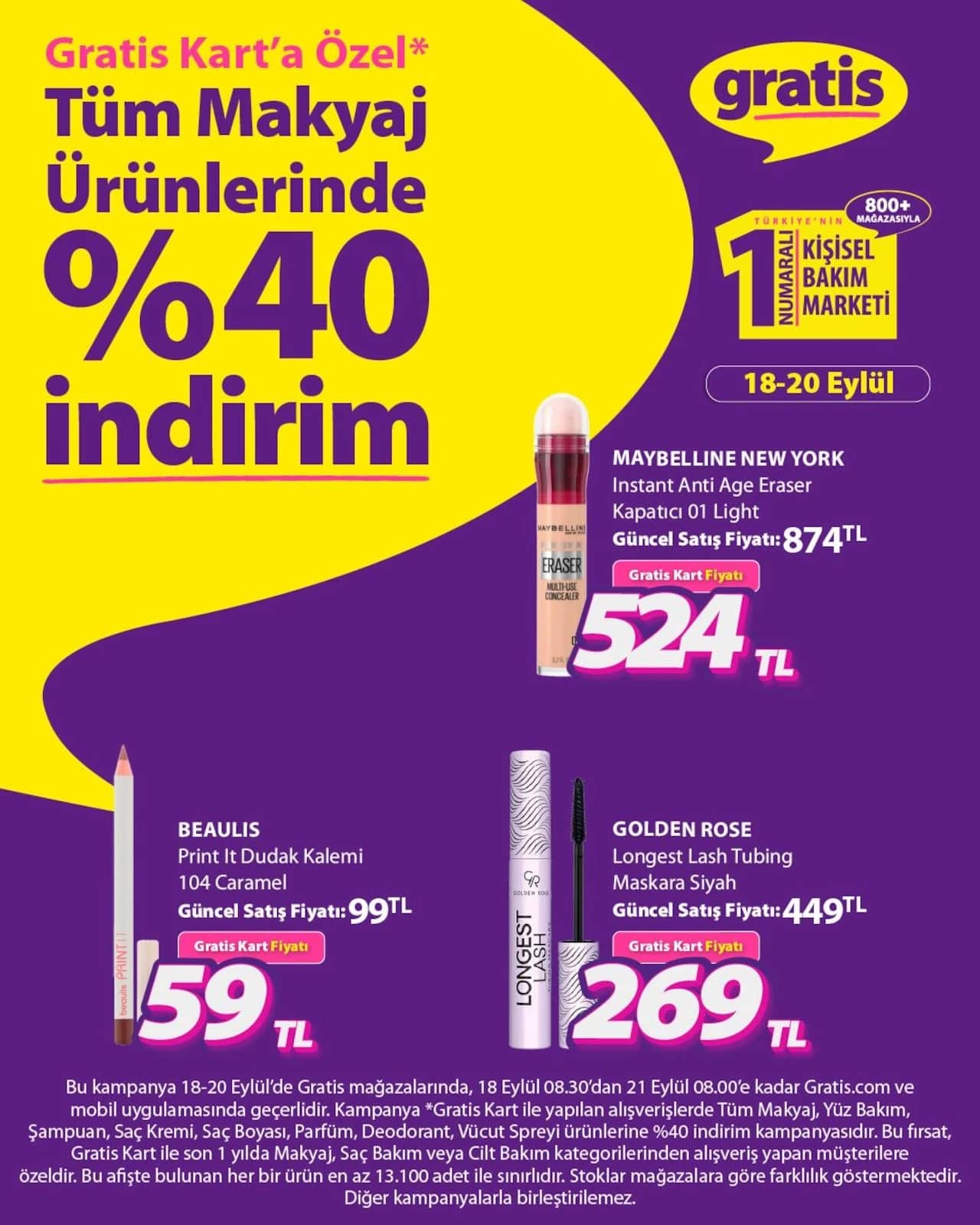 Gratis - Instagram Post'u 18 - 20 Eylül 2026 - Sayfa 1
