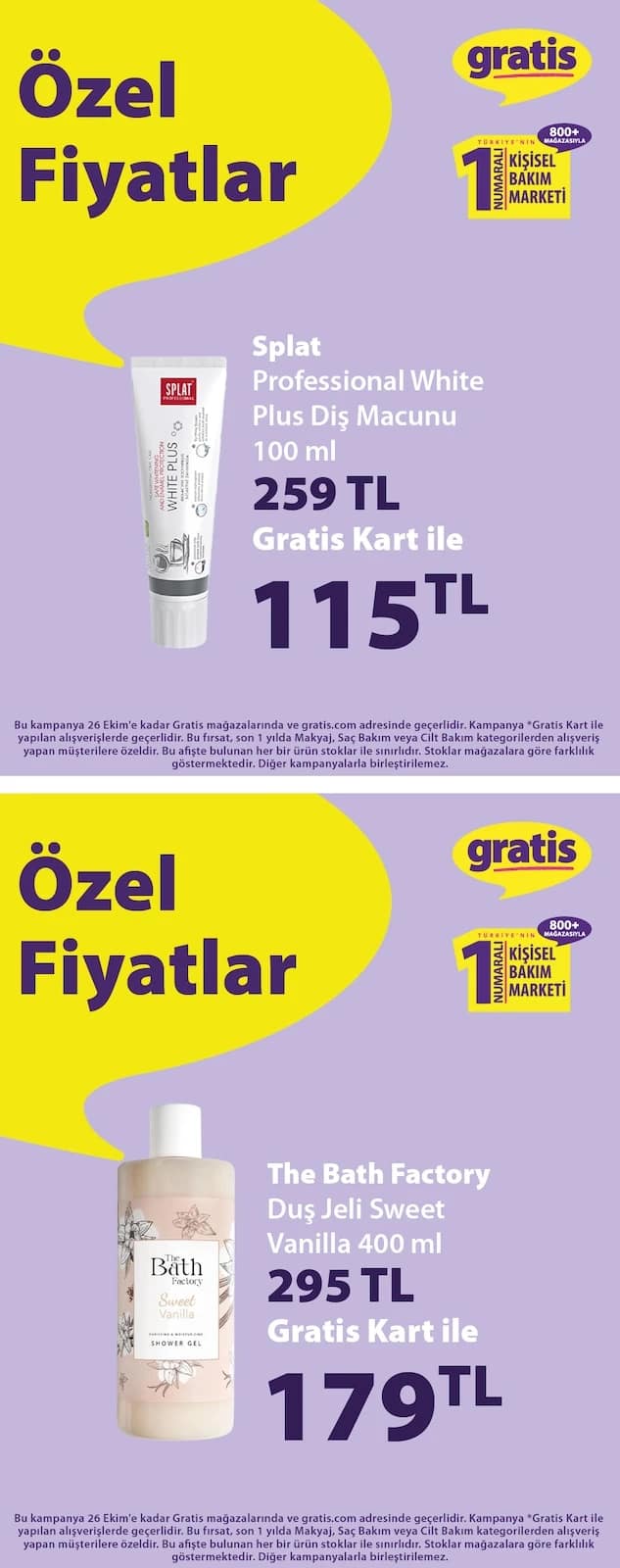 Gratis - Instagram Post'u 18 - 26 Ekim 2026 - Sayfa 1