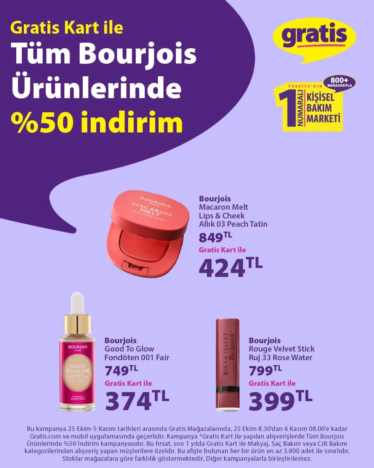 Gratis - Instagram Post'u 25 Ekim - 05 Kasım 2026 - Sayfa 1