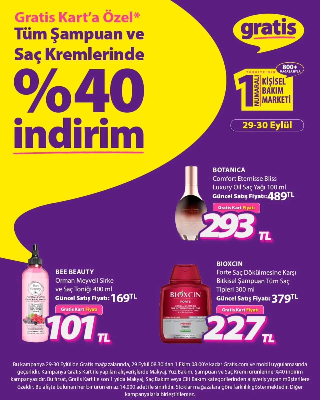 Gratis - Instagram Post'u 29 - 30 Eylül 2026 - Sayfa 1