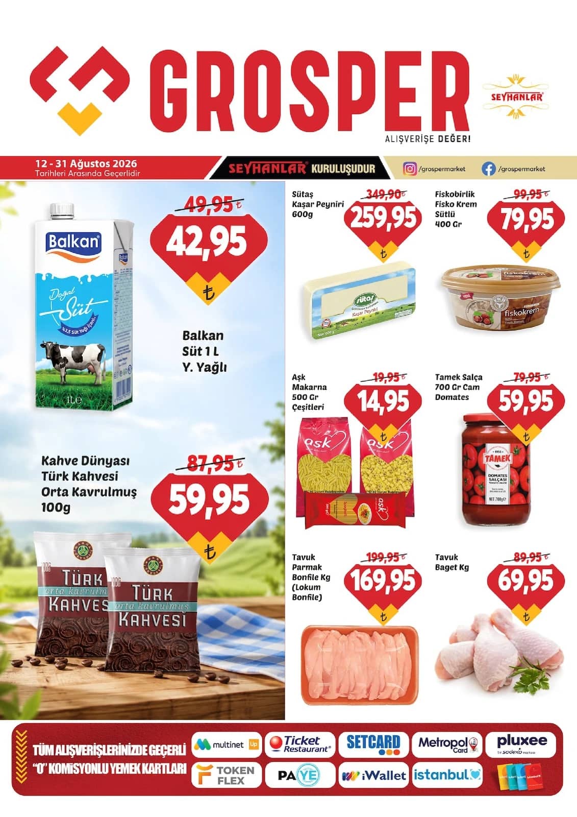 Grosper - İndirim Broşürü 12 - 31 Ağustos 2026 - Sayfa 1