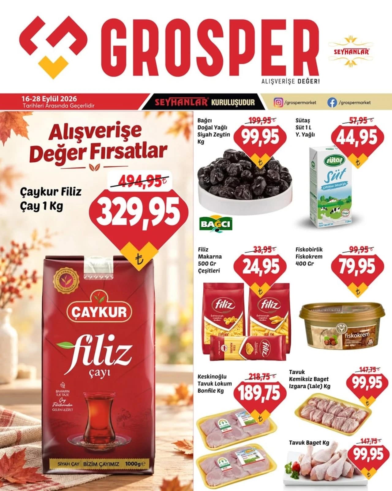 Grosper - İndirim Broşürü 16 - 28 Eylül 2026 - Sayfa 1