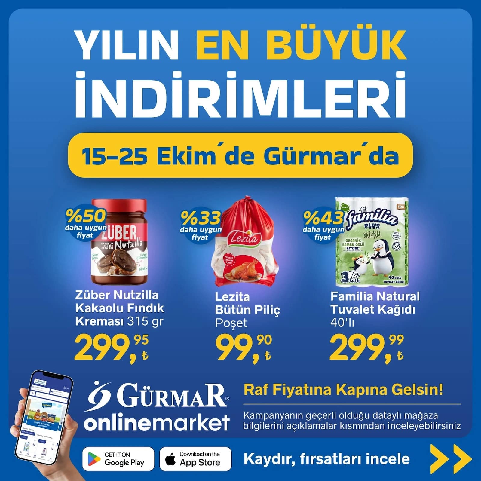Gürmar - İndirim Broşürü 15 - 25 Ekim 2026 - Sayfa 1