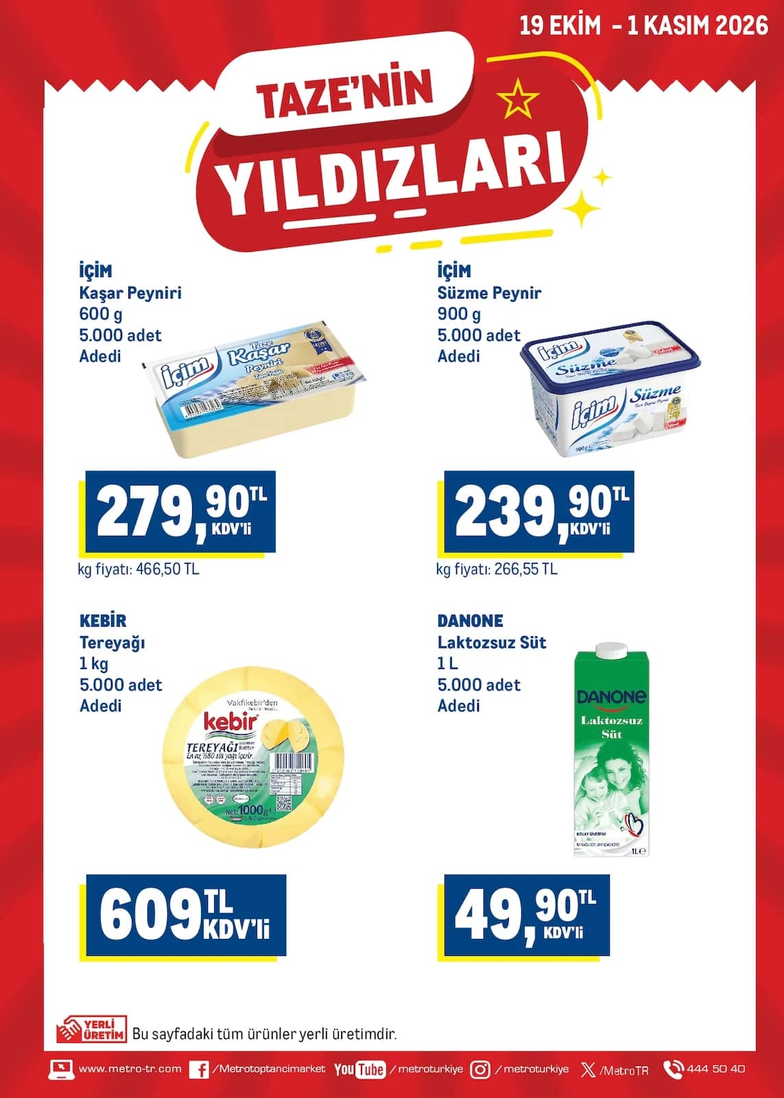 Metro - Taze'nin Yıldızları 19 Ekim - 01 Kasım 2026 - Sayfa 1