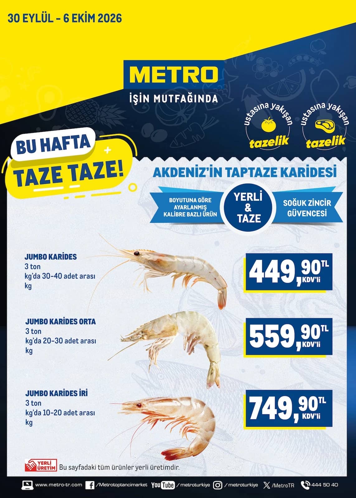 Metro - Taze Ürünler 30 Eylül - 06 Ekim 2026 - Sayfa 1