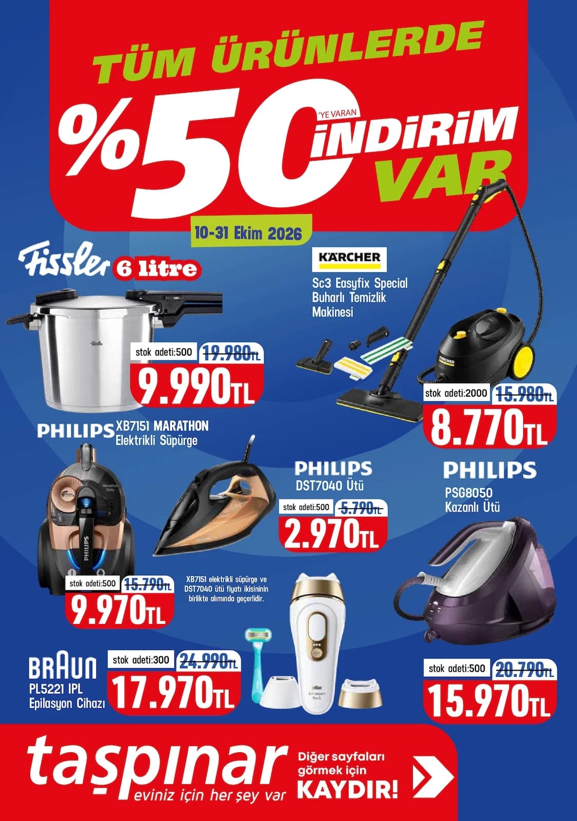 Taşpınar - İndirim Broşürü 10 - 31 Ekim 2026 - Sayfa 1
