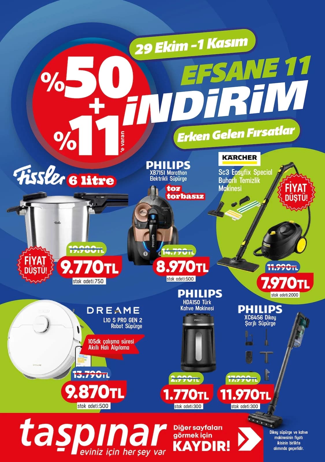Taşpınar - İndirim Broşürü 29 Ekim - 01 Kasım 2026 - Sayfa 1