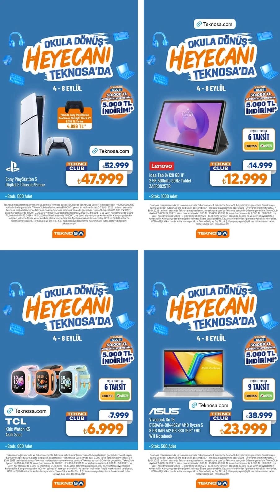 Teknosa - İndirim Broşürü 04 - 08 Eylül 2026 - Sayfa 1
