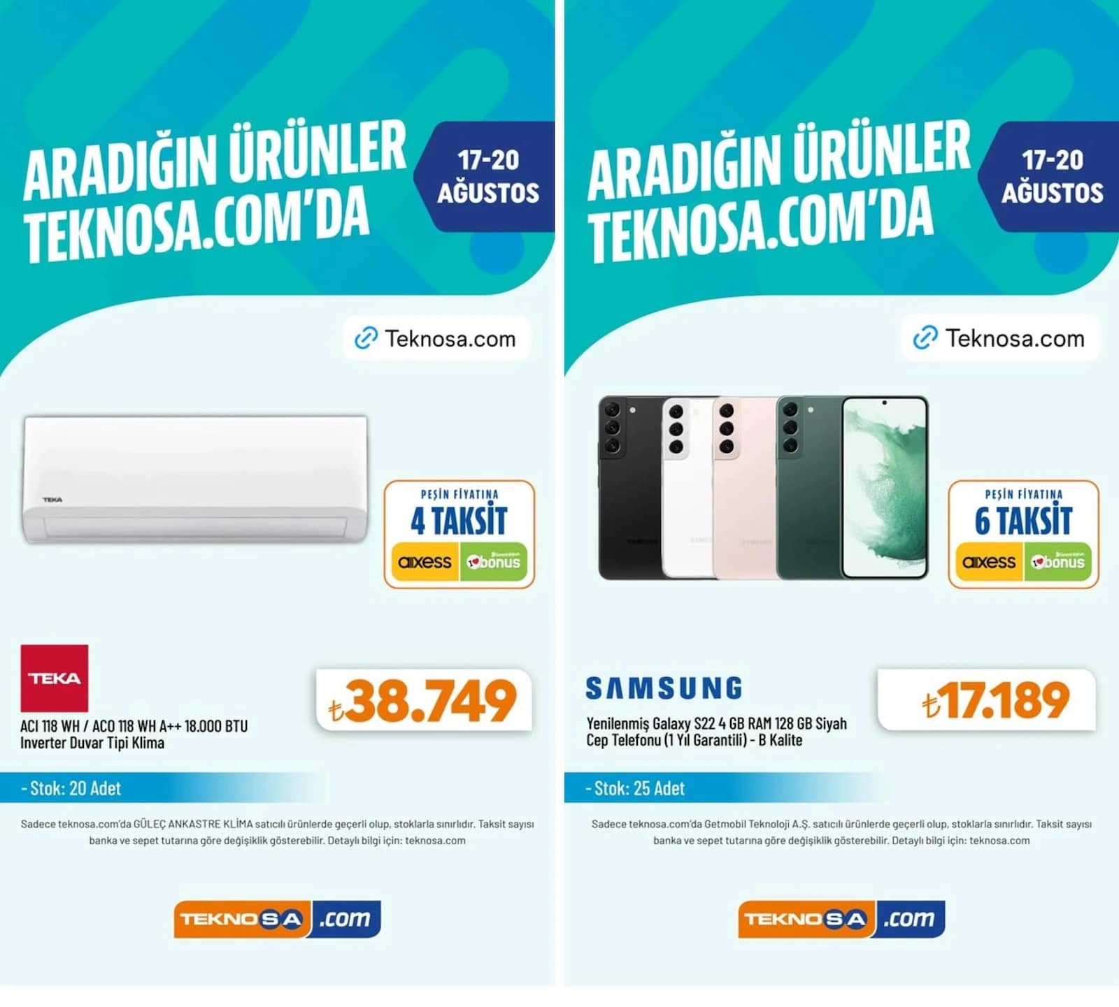 Teknosa - İndirim Broşürü 17 - 20 Ağustos 2026 - Sayfa 1