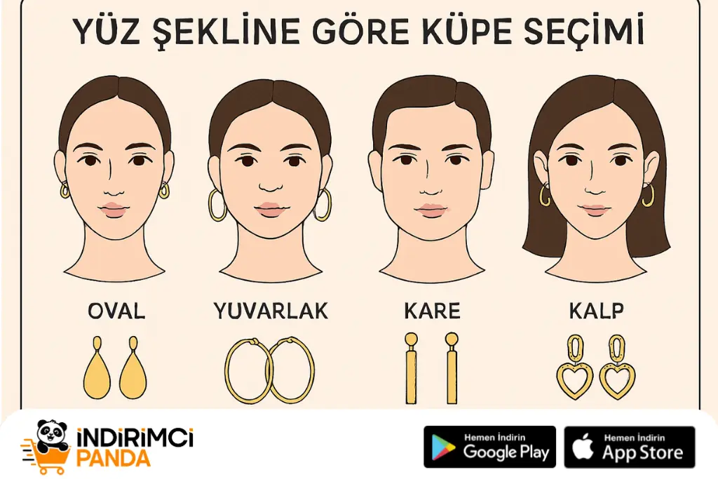 Yüz Şekline Göre Küpe Seçimi: 5 Yüz Tipine Özel Rehber