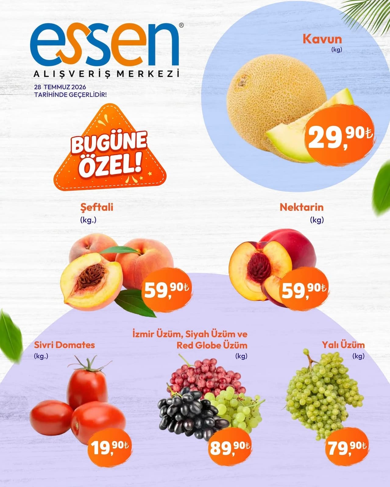 Essen - Manav İndirimleri 28 - 28 Temmuz 2026