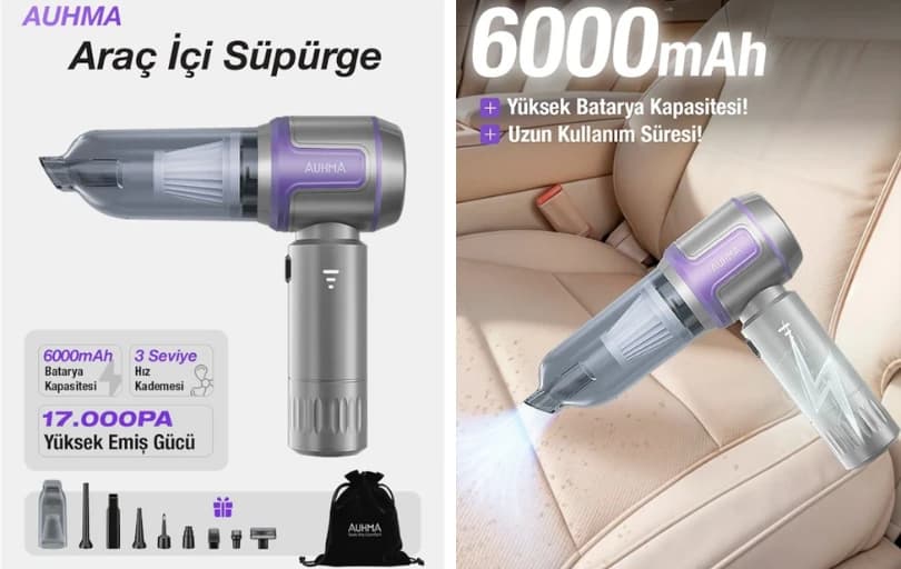 Auhma Araç İçi El Süpürgesi 1.049 TL 