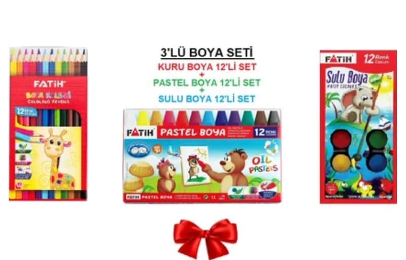 Fatih 3'lü Boyama Seti 149 TL!