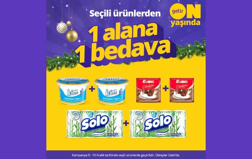 Getir'de 1 Alana 1 Bedava Kampanyası Başladı