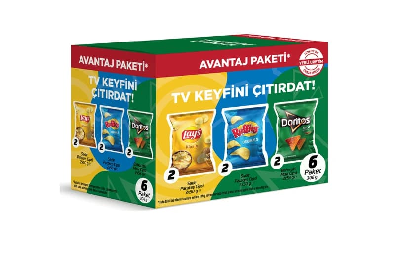Lays Ruffles Doritos Avantaj Paketi 306G 99₺