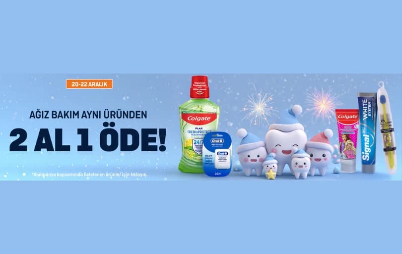 Migros Ağız Bakım Ürünlerinde 2 Al 1 Öde