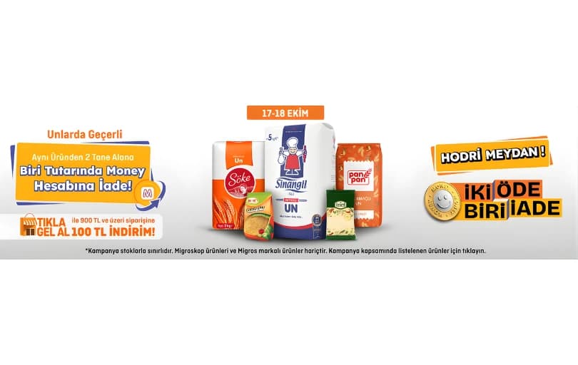 Migros’ta Un Alışverişinde 1 Alana 1 Hediye!
