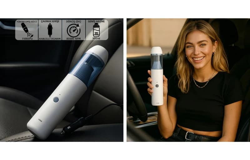 Mioji 15.000pa Araç Süpürgesi 399 TL