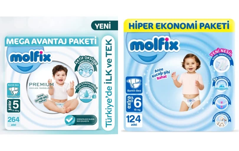 Molfix'te 2. Ürün %50 İndirimli