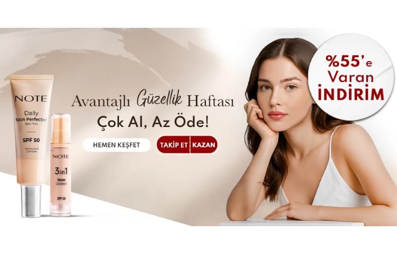 Note 800 TL'ye 300 TL İndirim 