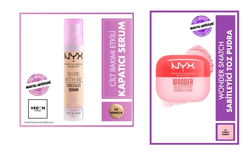 Nyx Seçili Ürünlerde Sepette %50 İndirim