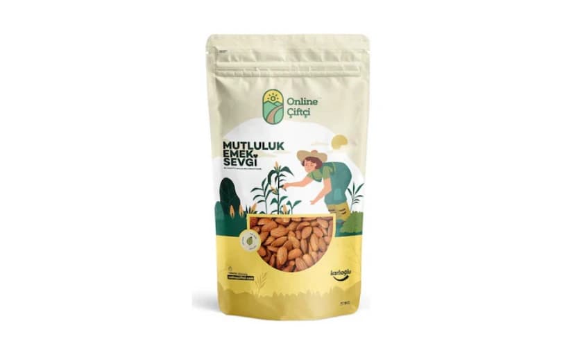 Online Çiftçi Çiğ Yerli Badem 1 Kg 595tl
