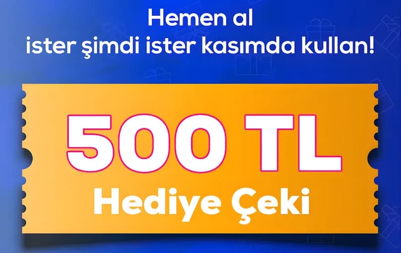 Pazarama – 500 TL Hediye Çeki (Sepette 350 TL)