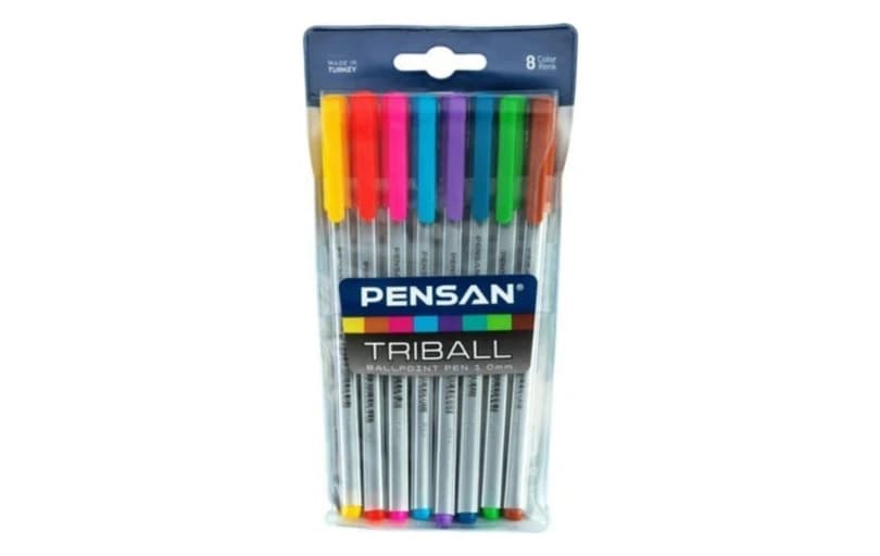 Pensan Triball 1.0 Tükenmez Kalem 8'li 41tl
