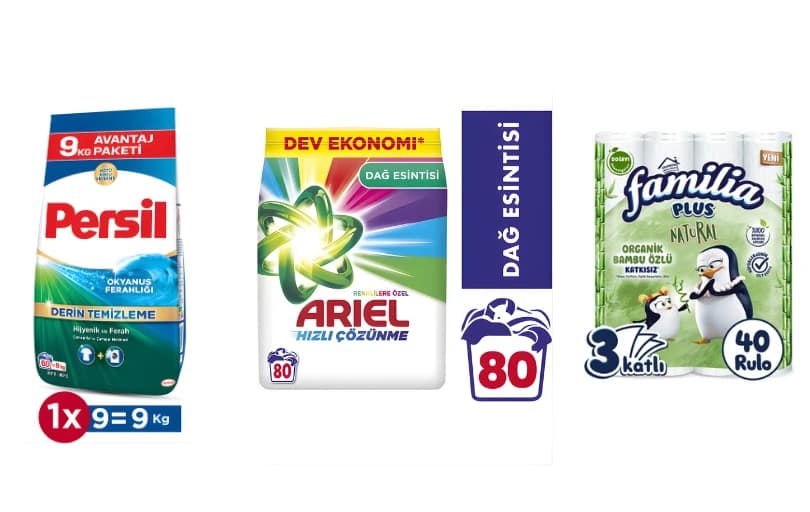 Persil 9 kg Deterjan İkilli Alımda 274 TL! 