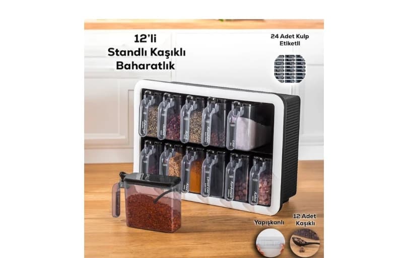 Porsima Baharatlık Seti 12'li  268 TL